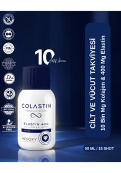 Colastin 10 Bin Mg Kolajen & 400 Mg Elastin 50 Ml X 14 Shot