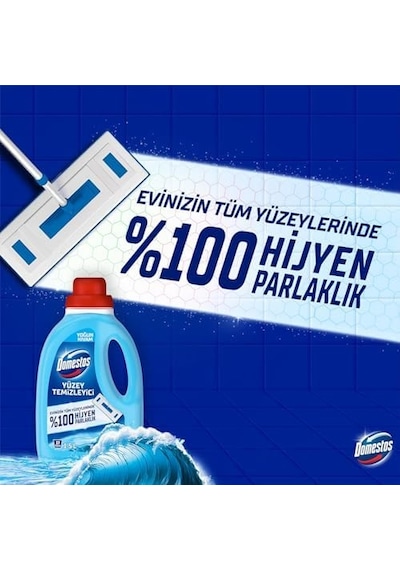 Domestos Yüzey Temizleyici Yoğun Kıvam Okyanus 1500 Ml 1000'li Set
