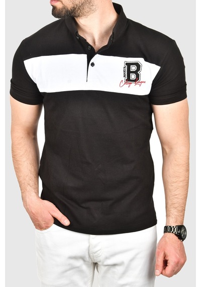 Deepsea Erkek Siyah Slim Fit Nefes Alan Pamuklu Kumaş Dar Kesim Kıvrılmaz Yaka Polo Yaka Tişört 2503019 Siyah Deepsea Erkek Siyah Slim Fit Nefes Alan Pamuklu Kumaş Dar Kesim Kıvrılmaz Yaka Polo Yaka Tişört 2503019 Siyah