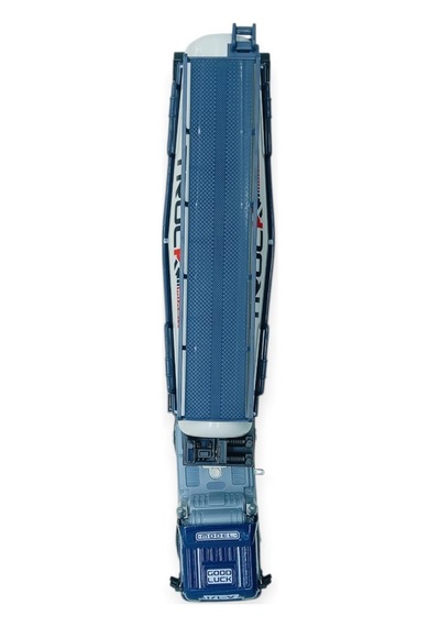 Metal Tır 1:24 - Sesli Işıklı Tanker Tır 39 Cm - Lacivert Kafa Çok Renkli