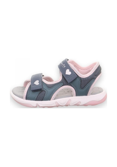 Superfit 009544 Pebbles Mavi Çocuk Sandalet Beyaz Çok Renkli