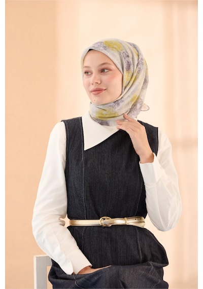 Silk Home Soft Eşarp 73095-10 Gümüş, Gri, Asit