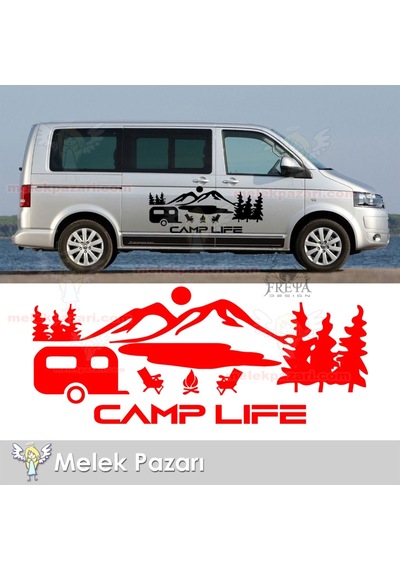 Yazı Tercihli, Camp Life Karavan Off Road Oto Sticker Yazı Tercihli, Camp Life Karavan Off Road Oto Sticker