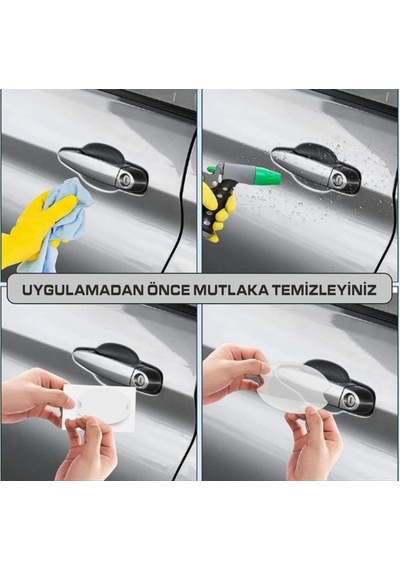 Ford Araçları İçin Uyumlu Kapı İçi Çizik Önleyi Seti 8'li