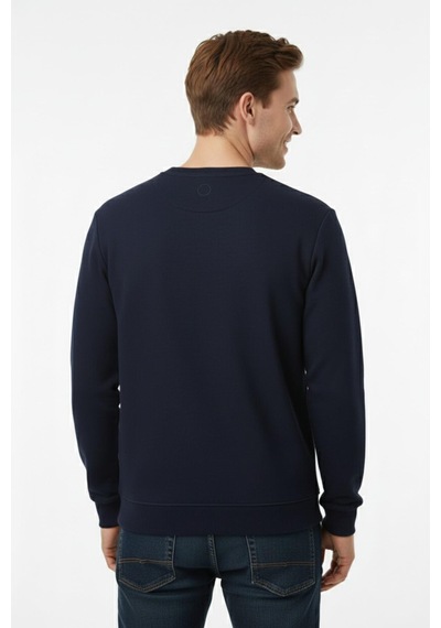 Dynamo Erkek Sıfır Yaka Selanik Sweatshirt Regular Kalıp Bgl-st04926 Lacivert