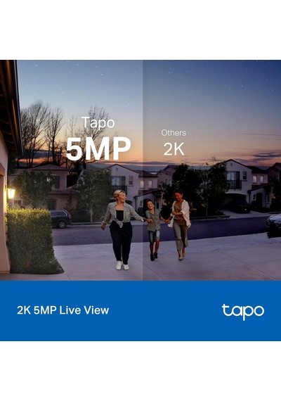 Tp-link Akıllı Video Kapı Zili Kamera Kablolu, 2k 5mp, Renkli Gece Görüşü, 180 Ultra Geniş Fov, 2 Yönlü Ses,