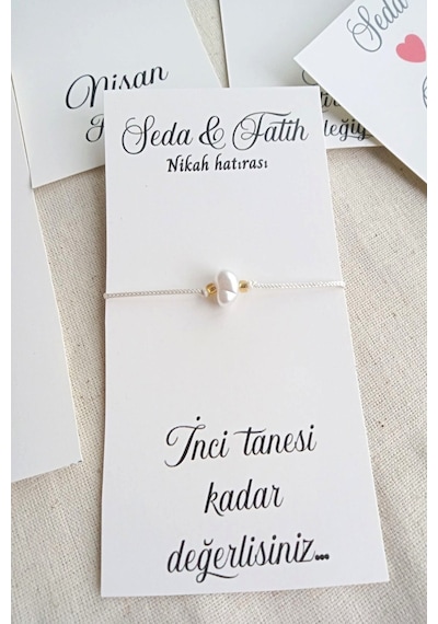 30 Adet Şans Bilekliği - Bride Hediye - Kına Hediye - Nedime