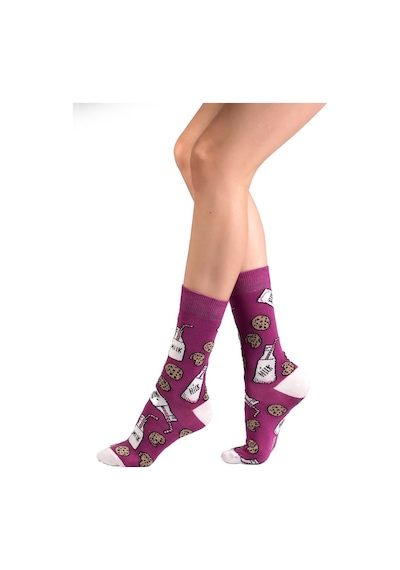 Ozzy Socks Milk Desenli Çorap Çok Renkli