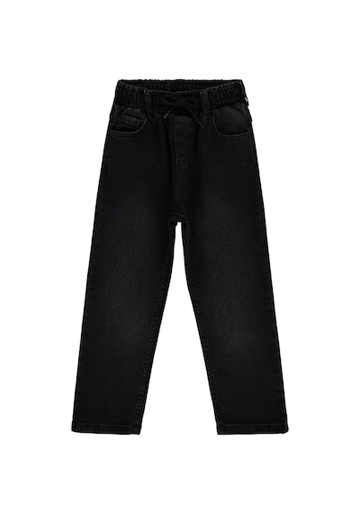 Civil Boys Beli Lastikli Jogger 6-9 Yaş Pantolon Kot - Siyah