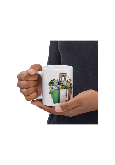 İtalya Kupa Bardak 2 Adet Seyahat Hatıra Italy Mug