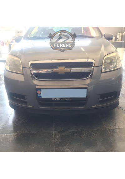 Chevrolet Aveo 2006-2010 Uyumlu H Lip Esnek Ön Lip 2 Parça Karlık Ön Ek Tampon Altı Dil