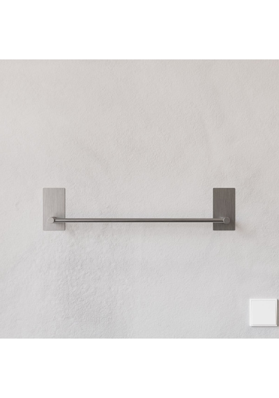 Zift Unique Paslanmaz Çelik Havlu Askılığı / Havluluk - Yapışkanlı Sistem - Altomonte 50cm Tam Havlu Ölçüsü Diğer