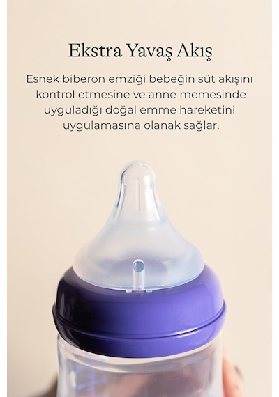 Lansinoh® NaturalWave® 2'li Biberon Emziği Ekstra Yavaş Akışlı (0 Ay+)