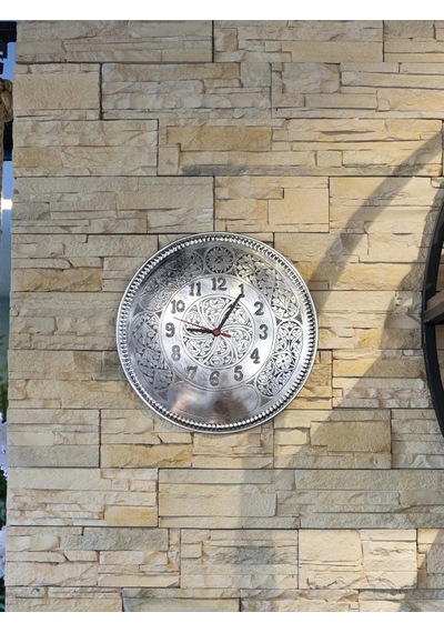 Bakır Saat Oyma Nakış İşleme Kalay Kaplama Bakır