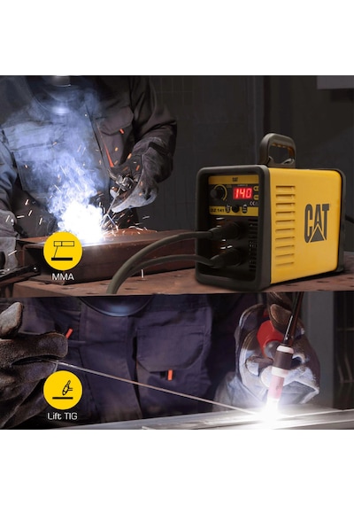 Cat Dz141t 140 Amper Tıg Lıft/mma Çanta Tipi Profesyonel Dijital İnverter Kaynak Makinesi + Cat Dx37