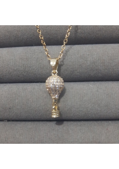 Stainless Steel Çelik Kolye Gold Balon 40 Cm+5 Cm