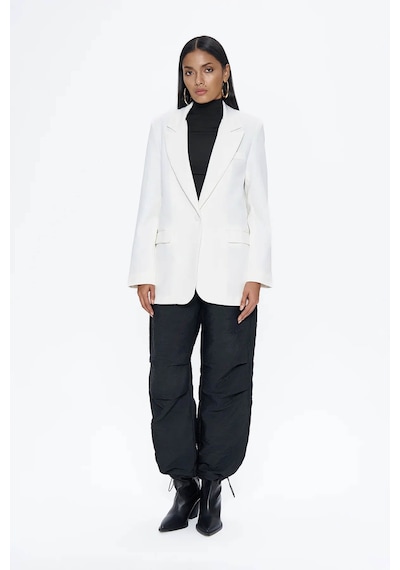 Quzu Ekru Kadın Blazer Ceket 50873