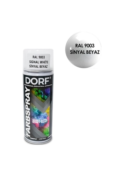 Dorf Beyaz Sprey Boya Sinyal Beyaz Akrilik Ral9003 400ml