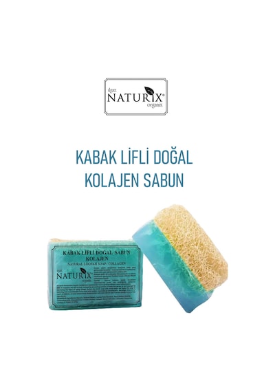 Naturix Doğal Kabak Lifli Kolajen Sabun 130 G