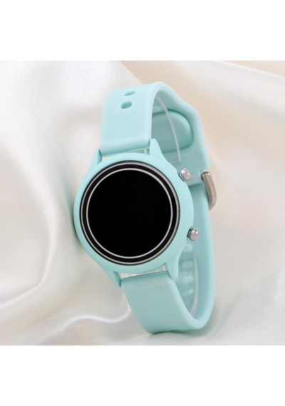 Unisex Tuşlu Led Takvimli Silikon Kadın Kol Saati - Silikon Bileklik Saat St-304167