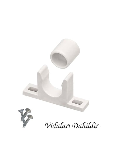 15 Adet Mobilya Dolap Kapak Plastik Çıt Çıt Beyaz