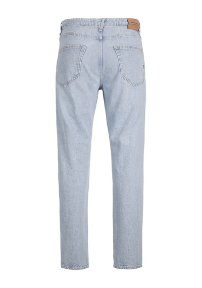 Jack & Jones Erkek Relaxed Fit Yüksek Bel Jean - Chris - 12254099 Blue Denim