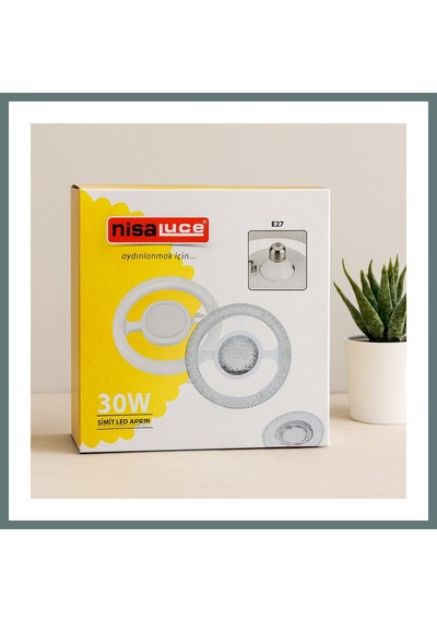 Ventra 30w E27 Led Ampul 6500k 2700 Lumen Simit Model Mika Kristal Plastik Cam Ventra Standart