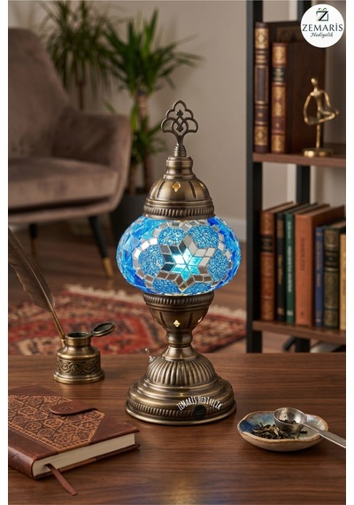 Şarjlı Masa Lambası Mavi - 801341828 Mavi