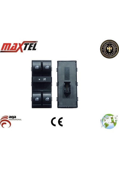 Cam Açma Düğmesi Sol Doblo 152, 263 09- / Combo D 12- 12 Fişli -18205686
