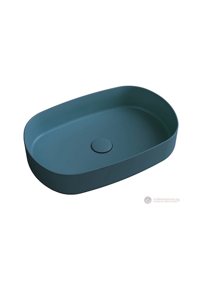 Isvea Infinity Petrol Yeşili Oval Lavabo 55X36 cm