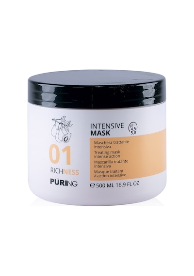 Purıng 01 Richness Kuru Yıpranmış Saçlar İçin Avokado&keten Tohumu Yağı Besleyici Onarıcı Saç Maskesi 500ml
