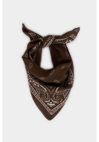 Defacto Kadın Desenli Pamuklu Bandana N7447az26smbn66 Kahve-bn66