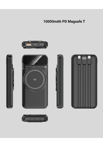 15w Kablosuz Hızlı Şarjlı 10000 Mah Powerbank Taşınabilir Led G