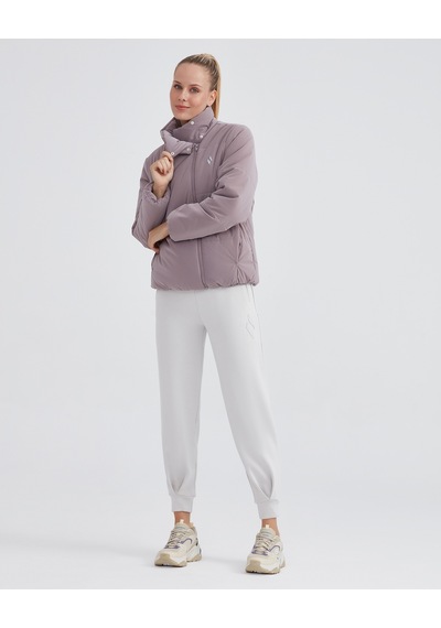 Skechers W Outerwear Padded Jacket Kadın Foggy Lilac Mont S232044-506 Pembe