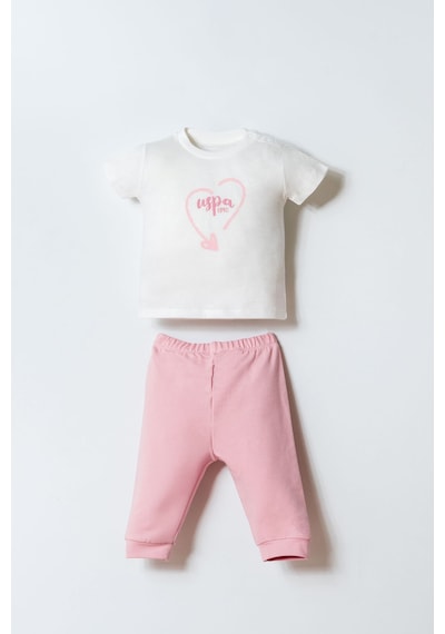 U.s. Polo Assn. Kız Bebek Pembe 3lü Takım 5274-50091 Pembe