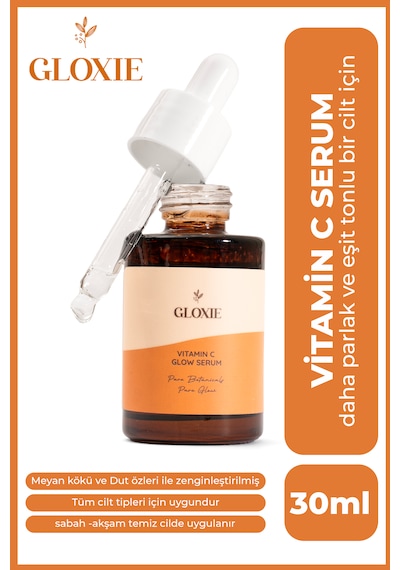 Gloxie Aydınlatıcı ve Leke Karşıtı Vitamin C Serum 30 ML