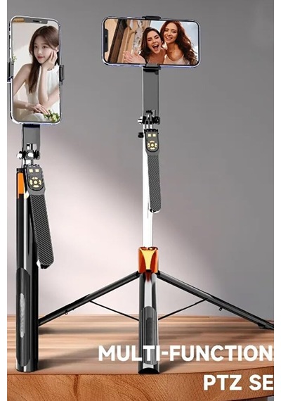 Bluetooth Kumandalı 185cm Tripod Selfie Çubuğu/go Pro Uyumlu / 360 Pan Kolu Özellikli Diğer