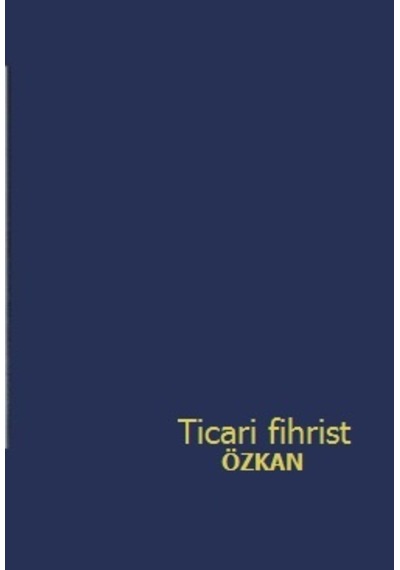Ticari Fihrist 20X28 4'Lü Cilt Bezli Özkan Siyah