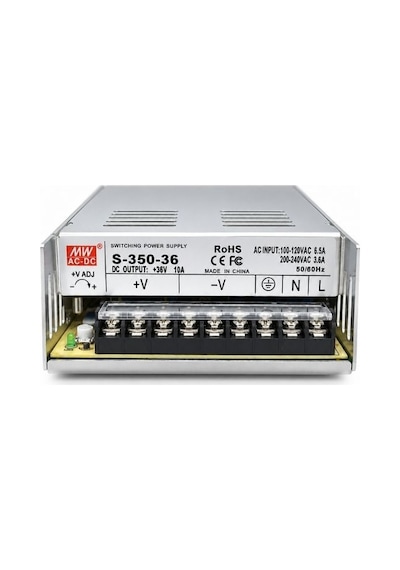 Mw S-350-36 Switching Güç Kaynağı 36v 10a 360w Metal Kasa Trafo