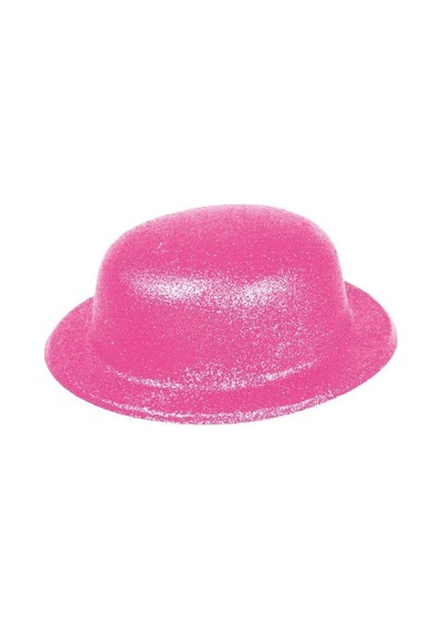 Mey İthalat Pembe Renk Simli Melon Yuvarlak Parti Şapkası 24x26 Cm Diğer