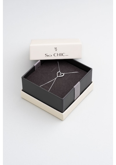 So Chic Kalp Atışı 18 Ayar Beyaz Altın Kaplama 19 Cm Gümüş Şahmeran Rodyum