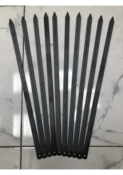 Adana Kebap Şişi 60 Cm - 10 Adet Silme Kıyma Şişi Kebap - Beyti