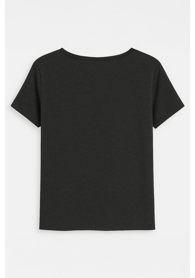Markapia Kadın V Yaka Kısa Kollu İnce Esnek T-shirt Çok Renkli Xs S L