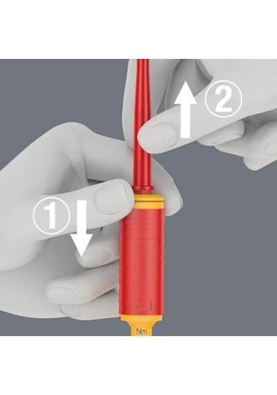 Wera Kraftform Kompakt Vde İzoleli Torklu 1.2-3.0 Tornavida Set 05059291001