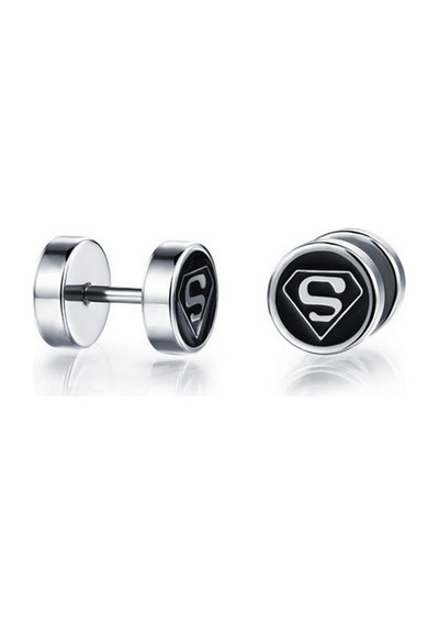Bitmeyenkartus Ejoya Superman Çelik Erkek Küpe