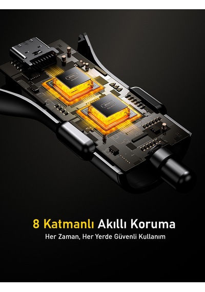Aohi Araç İçi 3 Portlu 170w Şarj Cihazı, 140w 1m Pd 3.1 480mbps Süper Hızlı Şarj/data Kablosu Seti