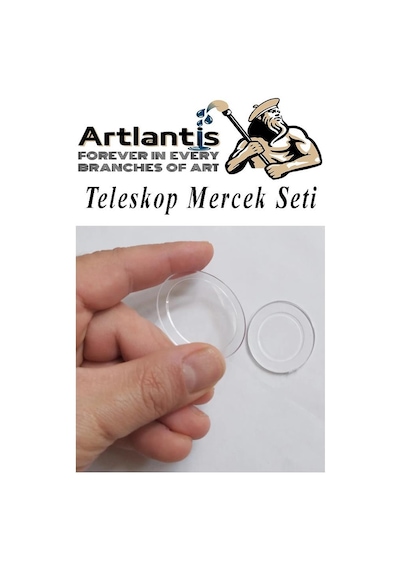 Teleskop Mercek Seti 1 Paket Okullar İçin Teleskop Yapımı İçin Plastik Mercek Basit Deney