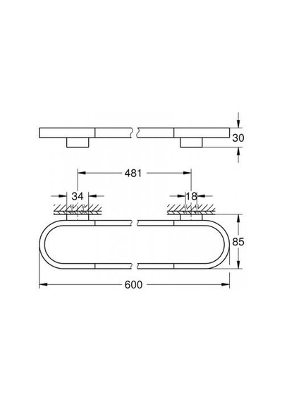 Grohe Selection Havluluk - 41056a00 Antrasit