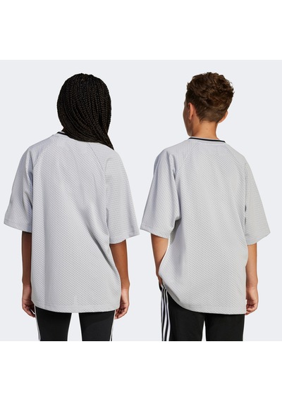 Adidas Retro 03 Çocuk Gri T-shirt Jc7323 Beyaz