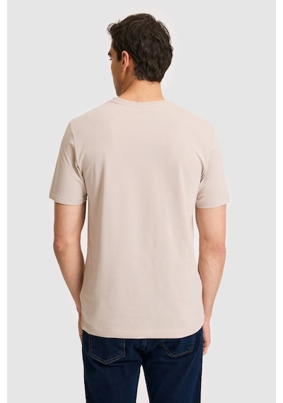 U.S. Polo Assn. U.s. Polo Assn. Erkek Taş Tişört Basic 50326944-vr049 Taş Rengi